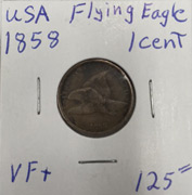 1858 Flying Eagle cent